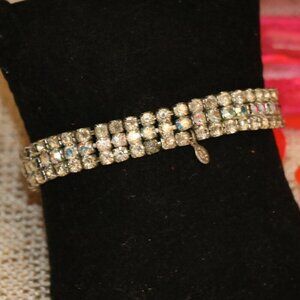 Kirks Folly AB Rhinestone Stretch Bracelet
